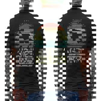 オージー・パパ オーストラリアン・シェパード メンズTシャツ バックプリント - Kawaiitshirt