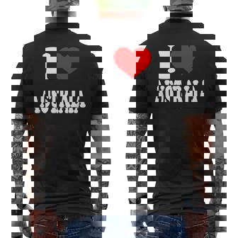 オーストラリア アイ・ハート・オーストラリア アイ・ラブ・オーストラリア メンズTシャツ バックプリント - Kawaiitshirt