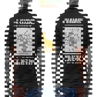 オーストリアにカンガルーはいない 愉快なオーストリア旅行 メンズTシャツ バックプリント - Kawaiitshirt