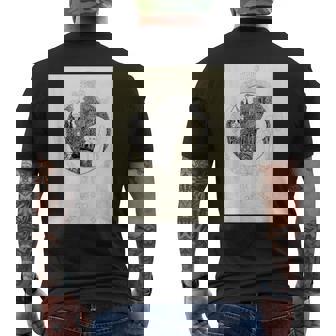 オーブリー・ビアズリー作「ミニッツのピエロ」1897 メンズTシャツ バックプリント - Kawaiitshirt