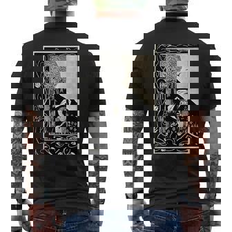 オーブリー・ビアズリー作「女に似た悪魔」1893 メンズTシャツ バックプリント - Kawaiitshirt