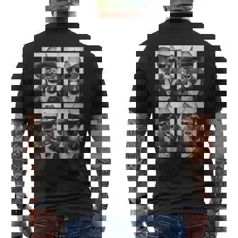 カウボーイ ゴリラ サングラス付き 動物 写真 ブース ウエスタン メンズTシャツ バックプリント - Kawaiitshirt