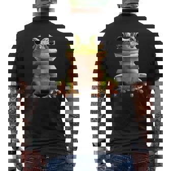 カエル アマガエル 赤ちゃんカエル かわいいカエル メンズTシャツ バックプリント - Kawaiitshirt