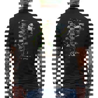 カエルサッカー メンズTシャツ バックプリント - Kawaiitshirt