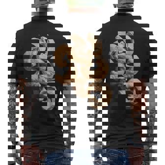 カシューナッツ。 メンズTシャツ バックプリント - Kawaiitshirt