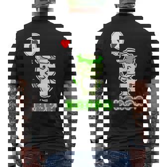 カッパくん『ハート』河童【どうぶつフレンズ】妖怪 ゆるくて かわいい キャラクター イラスト メンズTシャツ バックプリント - Kawaiitshirt