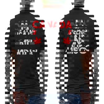 カナダはコリングだしカナダに行かないといけない メンズTシャツ バックプリント - Kawaiitshirt