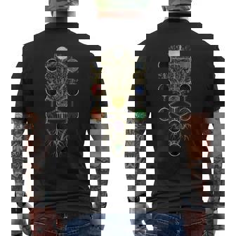 カバラ 生命の樹 Etz Hayim メンズTシャツ バックプリント - Kawaiitshirt