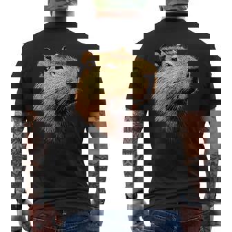 カピバラ Be Capy カピバラ げっ歯類 おもしろカピバラ Capybara メンズTシャツ バックプリント - Kawaiitshirt