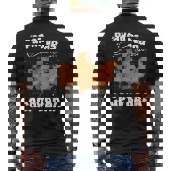 カピバラ好きファニーパラパラカピバラ メンズTシャツ バックプリント - Kawaiitshirt