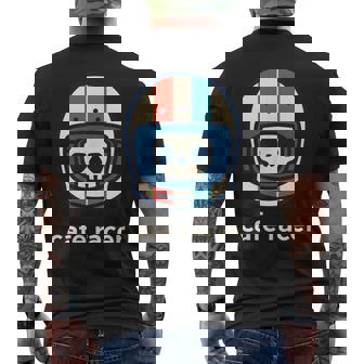 カフェレーサー トレンディ シンプル ヘルメット デザイン バイク メンズTシャツ バックプリント - Kawaiitshirt