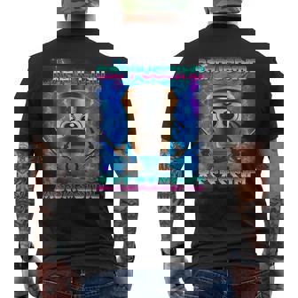 カプチーノ アサシーノ イタリアン ブレイン ミーム インターネットミーム メンズTシャツ バックプリント - Kawaiitshirt