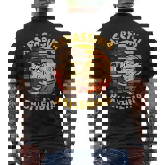 カプチーノ アサシーノ バレリーナ 面白い イタリアン ブレイン ミーム メンズTシャツ バックプリント - Kawaiitshirt