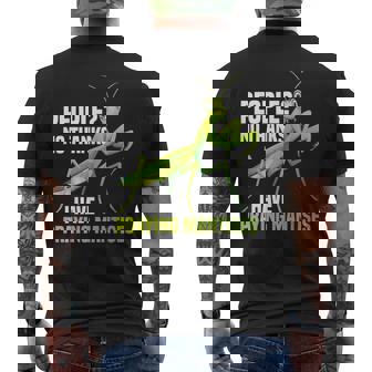 カマキリ 囲い 卵 虫 恋人 カマキリ 飼い主 メンズTシャツ バックプリント - Kawaiitshirt