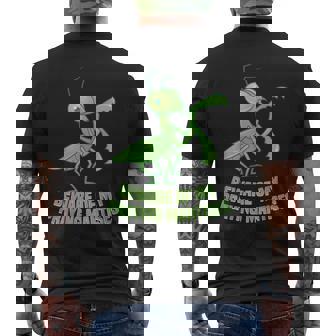 カマキリの囲い衣装 虫飼い主 カマキリの卵 メンズTシャツ バックプリント - Kawaiitshirt