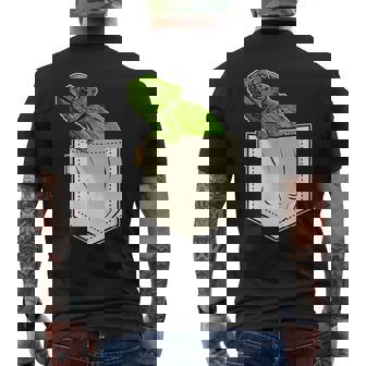 カメレオンポケットバッジ メンズTシャツ バックプリント - Kawaiitshirt