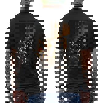 カラヴァッジョの聖マタイの召し メンズTシャツ バックプリント - Kawaiitshirt