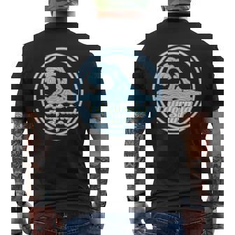 カリフォルニア州バハ、ビッグウェーブサーフクラブ、サーフィングラフィック。 メンズTシャツ バックプリント - Kawaiitshirt