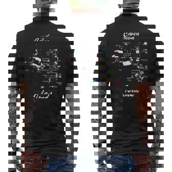 カリブ海諸島の旗と地図、カリブ海の休暇tシャツ メンズTシャツ バックプリント - Kawaiitshirt