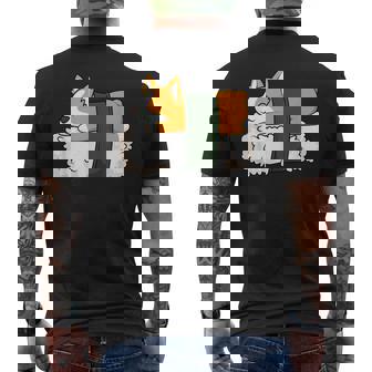 カワイイ かわいい 寿司 コーギー コーギー好き メンズTシャツ バックプリント - Kawaiitshirt