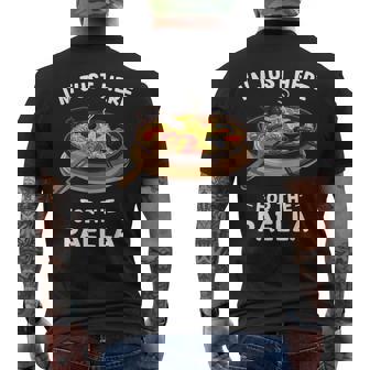 カワイイ キュート パエリア I'm Just Here For The Paella メンズTシャツ バックプリント - Kawaiitshirt