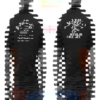 カンタベリー イングランド イギリス イギリス シティ ユニオンジャック フラッグ メンズTシャツ バックプリント - Kawaiitshirt