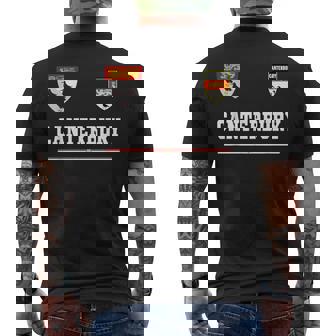 カンタベリースポーツサッカージャージ フラッグ フットボール メンズTシャツ バックプリント - Kawaiitshirt