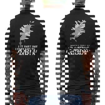 カンブリア紀の面白いアノマロカリス・パレオに心を残した メンズTシャツ バックプリント - Kawaiitshirt