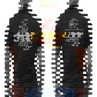 カープハンターチームi カープフィッシャーマンi カープフィッシング メンズTシャツ バックプリント - Kawaiitshirt