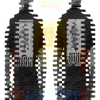 カーン・チンギス国家アジアモンゴル系征服戦士 メンズTシャツ バックプリント - Kawaiitshirt