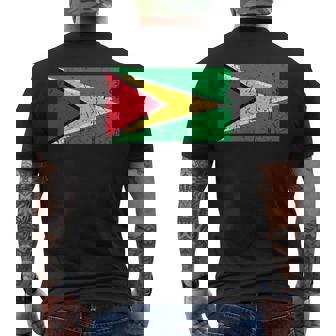 ガイアナ国旗グラフィック メンズ レディース キッズ メンズTシャツ バックプリント - Kawaiitshirt