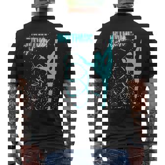 ガールズ 新体操 ティール メンズTシャツ バックプリント - Kawaiitshirt