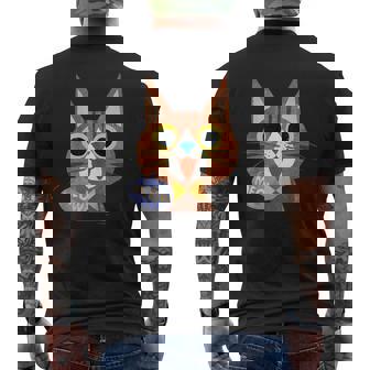 キッズ Cat キャットシリーズ キジトラ メンズTシャツ バックプリント - Kawaiitshirt