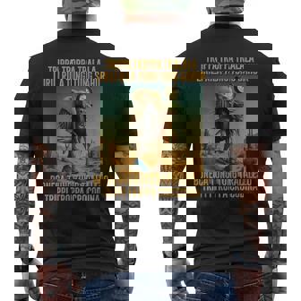 キッズ トレンド ミーム ブレイン イタリアン トリッパ トラララ メンズTシャツ バックプリント - Kawaiitshirt