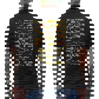 キッズ 建設車両 男の子 コンクリートミキサー クレーン メンズTシャツ バックプリント - Kawaiitshirt