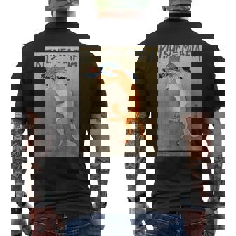 キツネマフィア アニメ 九尾狐魂 浮世絵 日本語 メンズTシャツ バックプリント - Kawaiitshirt