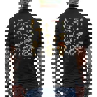 キノコ 菌類 キノコ キノコ シュルーム好き コテージコア メンズTシャツ バックプリント - Kawaiitshirt