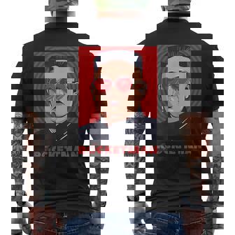 キム・ジョンウン、ファニー・ロケットマン・パロディ・ロックンロール メンズTシャツ バックプリント - Kawaiitshirt