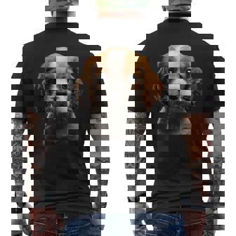 キャバリアキングチャールズスパニエル子犬 メンズTシャツ バックプリント - Kawaiitshirt