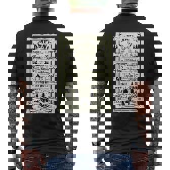 キャンピング ルール 遊び心たっぷりのヴィンテージ調デザイン おもしろ キャンプ メンズTシャツ バックプリント - Kawaiitshirt