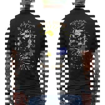 キャンプ スモールハウス ビッグヤード 山岳 キャンプファイヤー テント キャンプ メンズTシャツ バックプリント - Kawaiitshirt