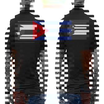 キューバ国旗 メンズTシャツ バックプリント - Kawaiitshirt