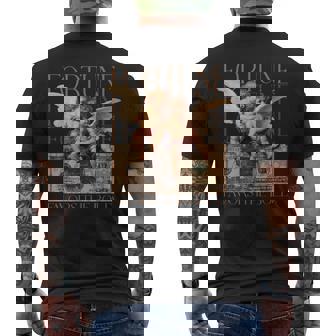 キューピッドとサイケ 2人の天使の赤ちゃん ドルフォーチュンアート メンズTシャツ バックプリント - Kawaiitshirt