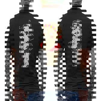 キューピー ベビーフラワーチャイルド メンズTシャツ バックプリント - Kawaiitshirt