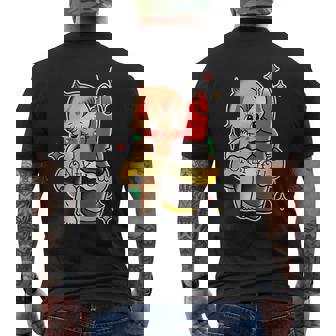 キューピー ベビーリップスティック×オンリーユー × かわいいキューピー人形 メンズTシャツ バックプリント - Kawaiitshirt