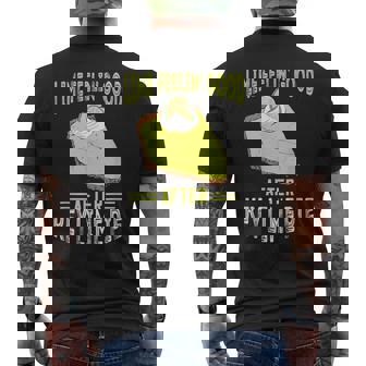 キー ライム パイ フィーリング グッドレモンパイ デザート フロリダパイ メンズTシャツ バックプリント - Kawaiitshirt