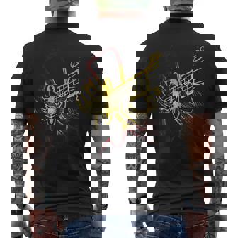 ギターシャツ アコースティックギター ヴィンテージギター メンズTシャツ バックプリント - Kawaiitshirt