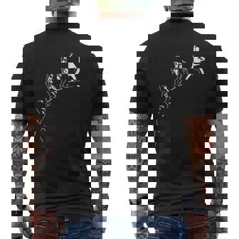 ギタープレイヤーの進化 面白いギタリストのミュージシャン メンズTシャツ バックプリント - Kawaiitshirt