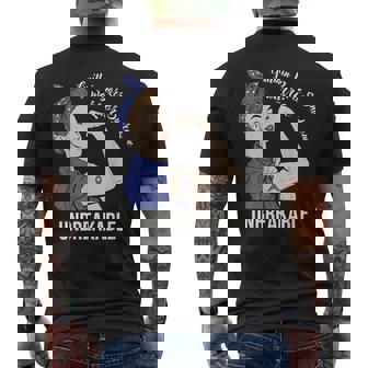 ギラン・バレー症候群啓発戦士 割れない彼女 メンズTシャツ バックプリント - Kawaiitshirt