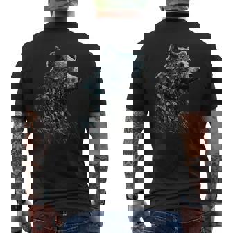 クマ、動物好き、動物クマ メンズTシャツ バックプリント - Kawaiitshirt